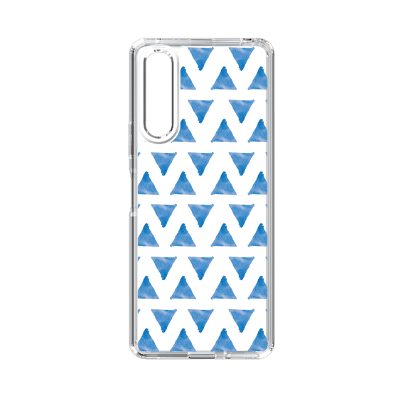 Slim Protection Case［ Original - Favorite Color Triangle - Blue ］