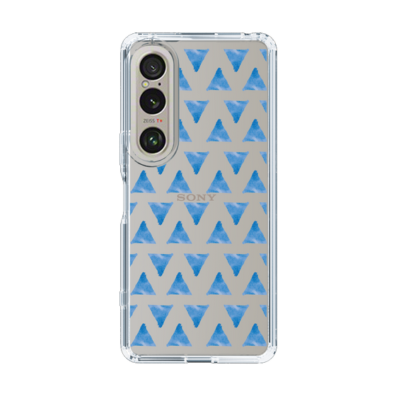Slim Protection Case［ Original - Favorite Color Triangle - Blue ］