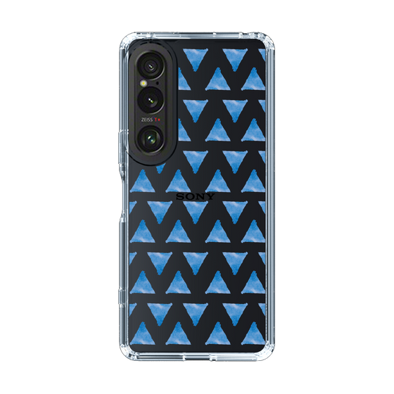 Slim Protection Case［ Original - Favorite Color Triangle - Blue ］