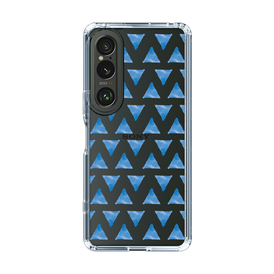 Slim Protection Case［ Original - Favorite Color Triangle - Blue ］