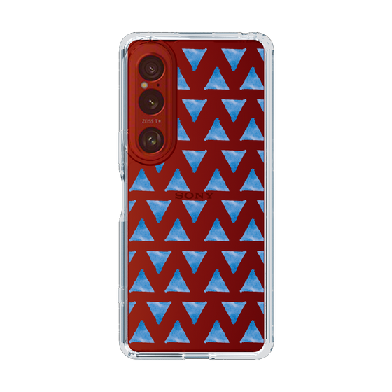 Slim Protection Case［ Original - Favorite Color Triangle - Blue ］