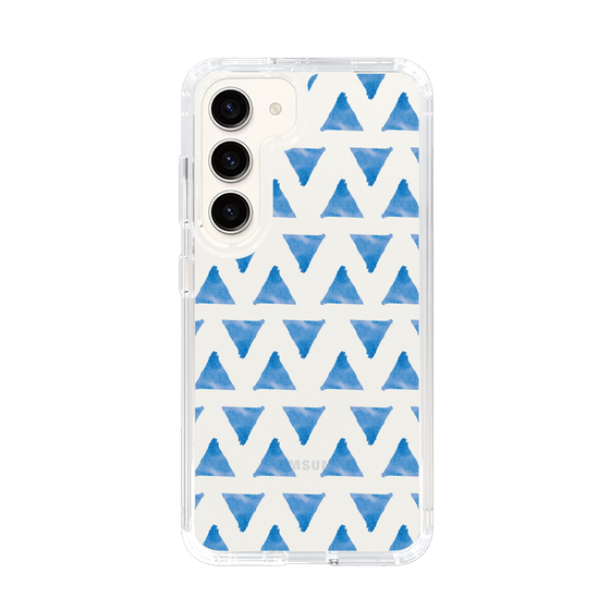 Slim Protection Case［ Original - Favorite Color Triangle - Blue ］