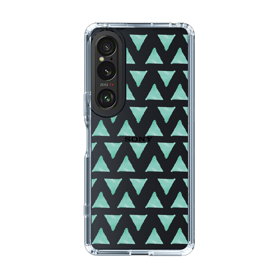 Slim Protection Case［ Original - Favorite Color Triangle - Green ］