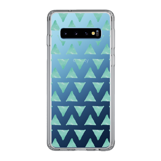 Slim Protection Case［ Original - Favorite Color Triangle - Green ］