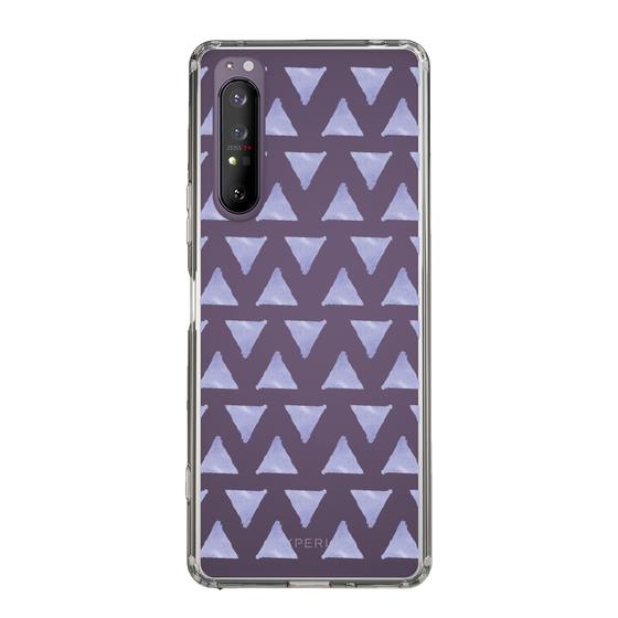 Slim Protection Case［ Original - Favorite Color Triangle - Purple ］