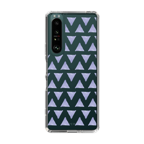 Slim Protection Case［ Original - Favorite Color Triangle - Purple ］