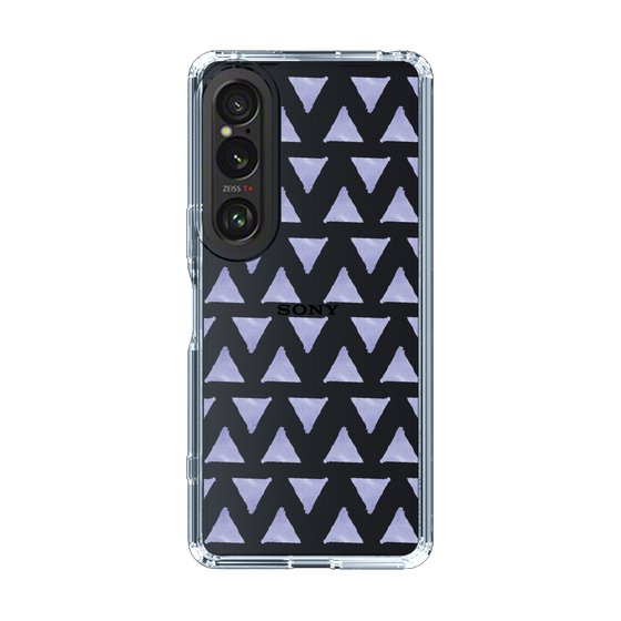 Slim Protection Case［ Original - Favorite Color Triangle - Purple ］