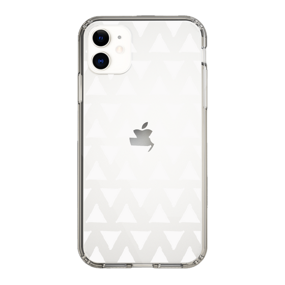 Slim Protection Case［ Original - Favorite Color Triangle - White ］
