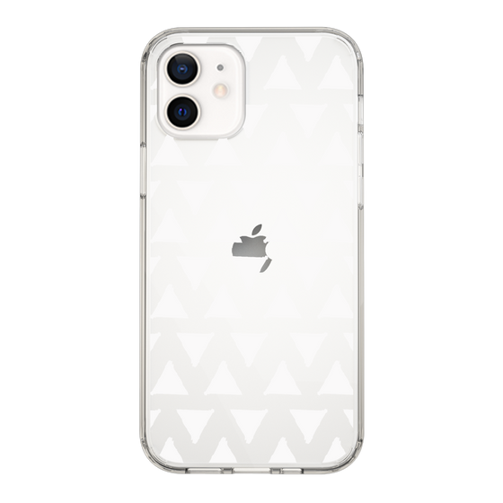 Slim Protection Case［ Original - Favorite Color Triangle - White ］