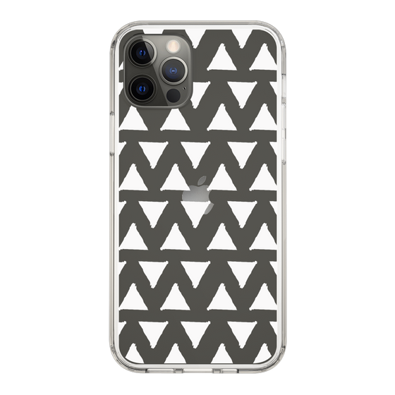 Slim Protection Case［ Original - Favorite Color Triangle - White ］