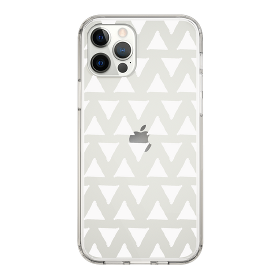 Slim Protection Case［ Original - Favorite Color Triangle - White ］