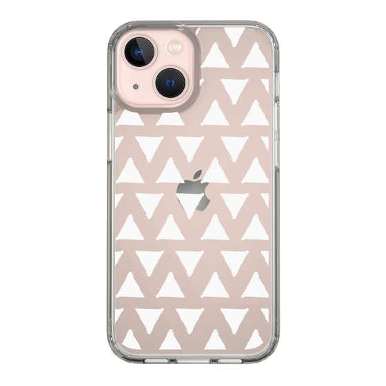 Slim Protection Case［ Original - Favorite Color Triangle - White ］