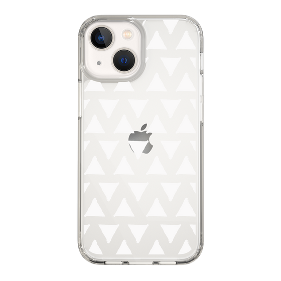 Slim Protection Case［ Original - Favorite Color Triangle - White ］