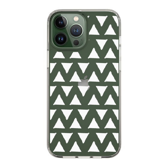 Slim Protection Case［ Original - Favorite Color Triangle - White ］