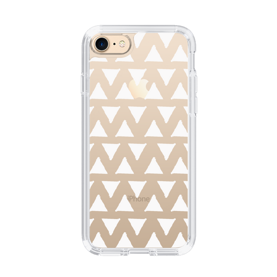 Slim Protection Case［ Original - Favorite Color Triangle - White ］