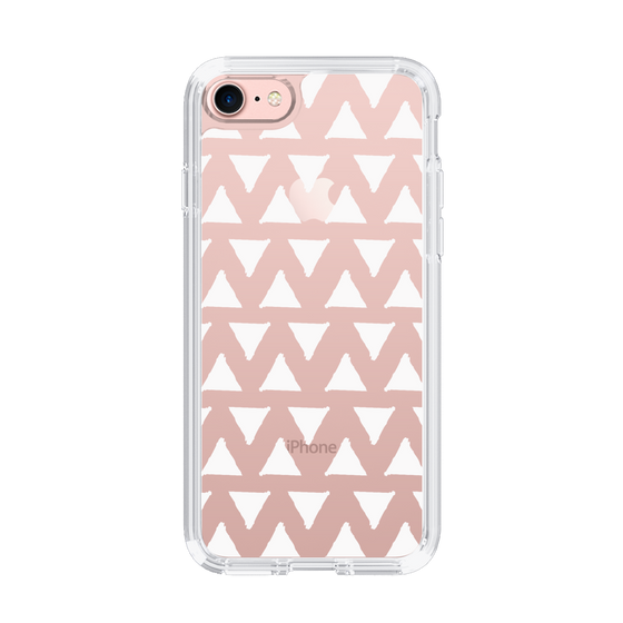 Slim Protection Case［ Original - Favorite Color Triangle - White ］