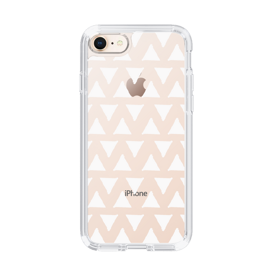 Slim Protection Case［ Original - Favorite Color Triangle - White ］