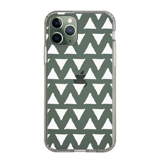 Slim Protection Case［ Original - Favorite Color Triangle - White ］