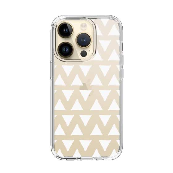 Slim Protection Case［ Original - Favorite Color Triangle - White ］