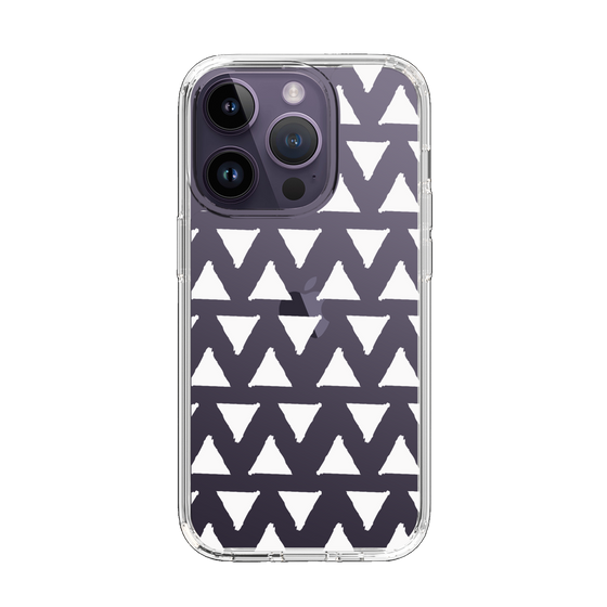 Slim Protection Case［ Original - Favorite Color Triangle - White ］