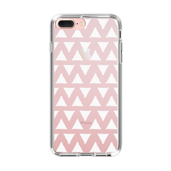 Slim Protection Case［ Original - Favorite Color Triangle - White ］
