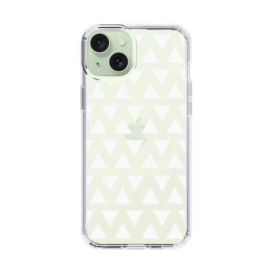 Slim Protection Case［ Original - Favorite Color Triangle - White ］