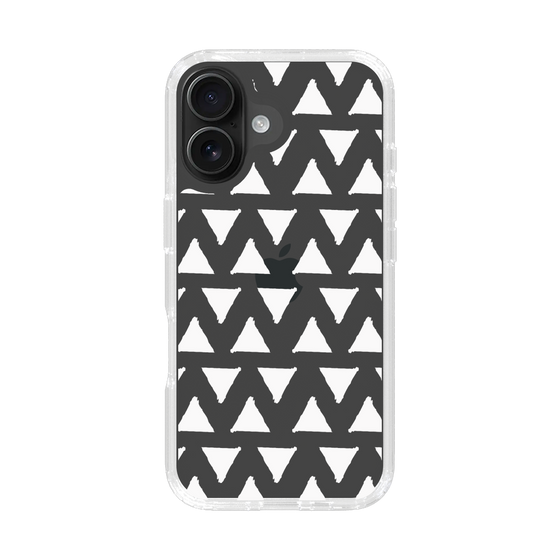 Slim Protection Case［ Original - Favorite Color Triangle - White ］