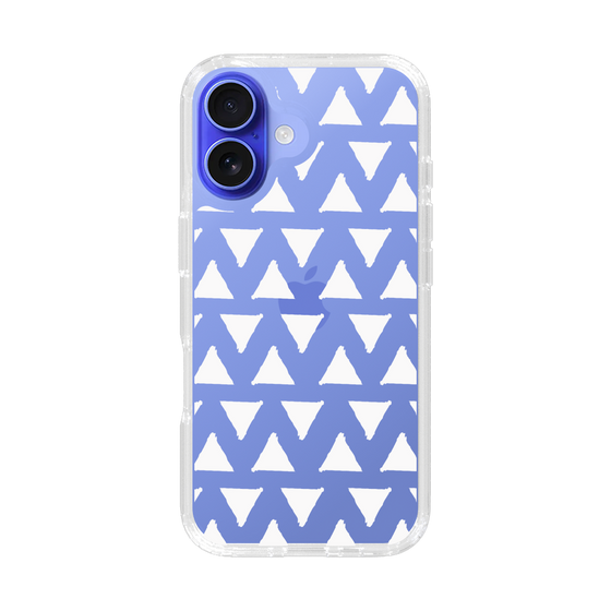 Slim Protection Case［ Original - Favorite Color Triangle - White ］