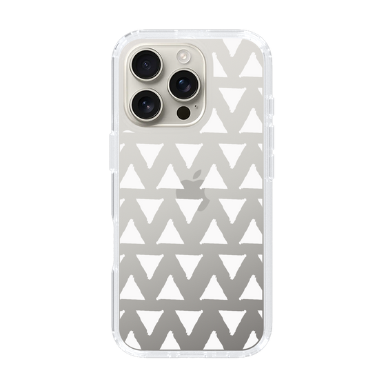 Slim Protection Case［ Original - Favorite Color Triangle - White ］