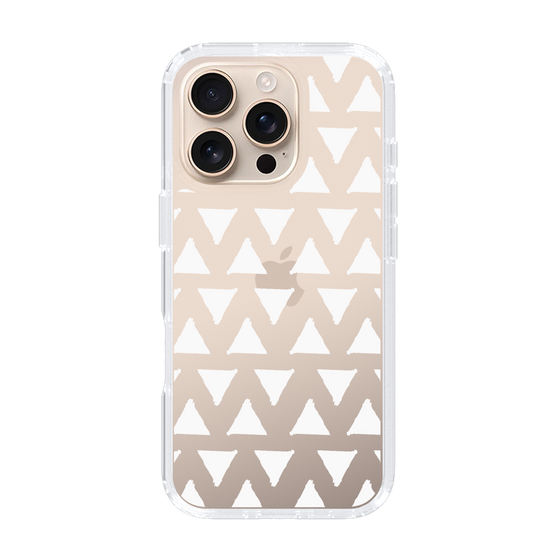 Slim Protection Case［ Original - Favorite Color Triangle - White ］