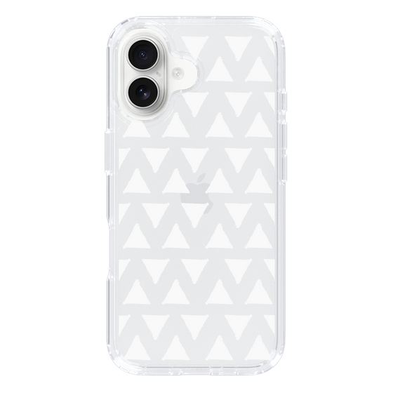 Slim Protection Case［ Original - Favorite Color Triangle - White ］