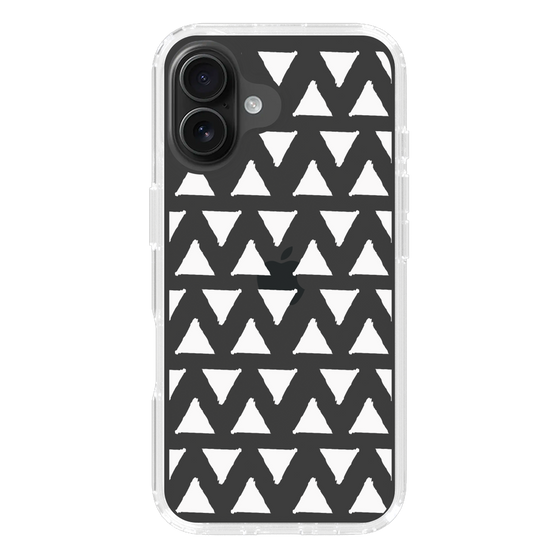 Slim Protection Case［ Original - Favorite Color Triangle - White ］