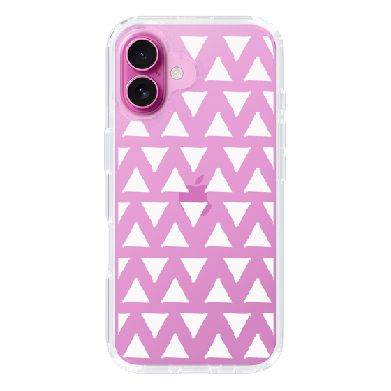 Slim Protection Case［ Original - Favorite Color Triangle - White ］