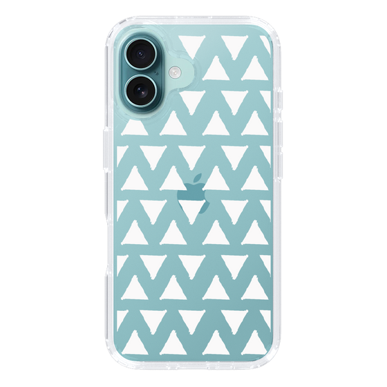 Slim Protection Case［ Original - Favorite Color Triangle - White ］