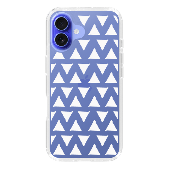 Slim Protection Case［ Original - Favorite Color Triangle - White ］
