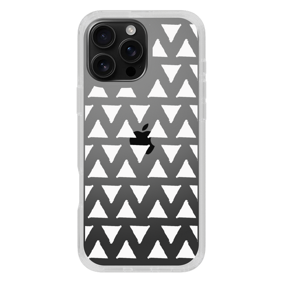 Slim Protection Case［ Original - Favorite Color Triangle - White ］