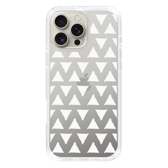 Slim Protection Case［ Original - Favorite Color Triangle - White ］
