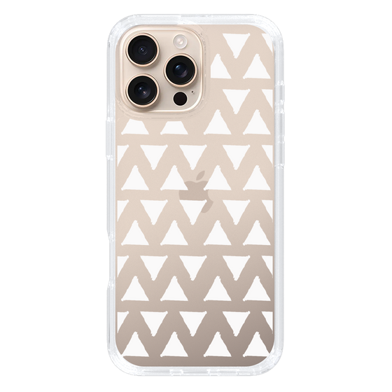 Slim Protection Case［ Original - Favorite Color Triangle - White ］