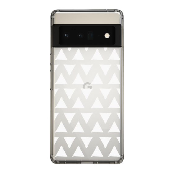 Slim Protection Case［ Original - Favorite Color Triangle - White ］