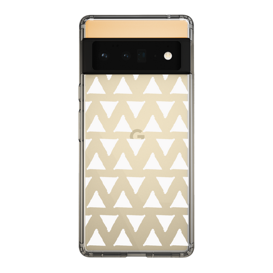 Slim Protection Case［ Original - Favorite Color Triangle - White ］