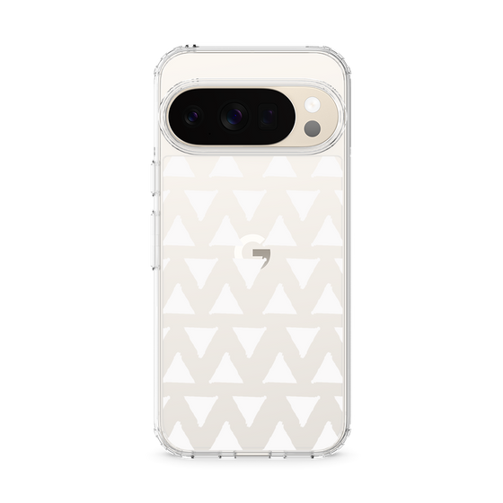 Slim Protection Case［ Original - Favorite Color Triangle - White ］