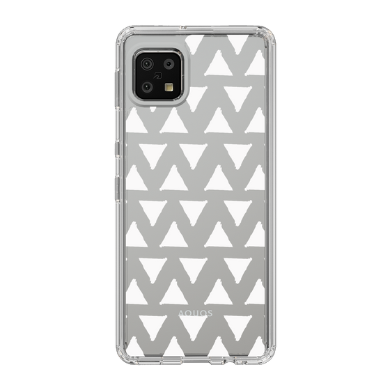 Slim Protection Case［ Original - Favorite Color Triangle - White ］
