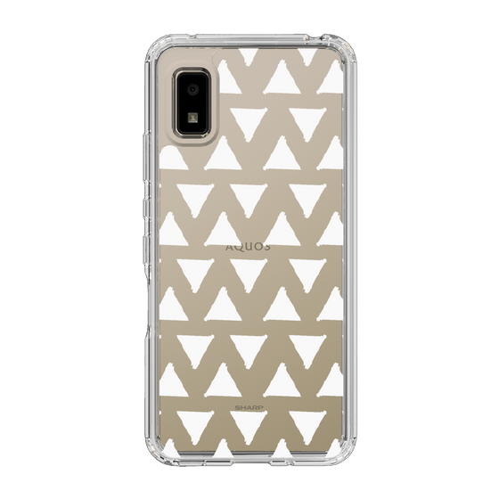 Slim Protection Case［ Original - Favorite Color Triangle - White ］