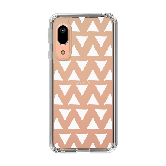 Slim Protection Case［ Original - Favorite Color Triangle - White ］