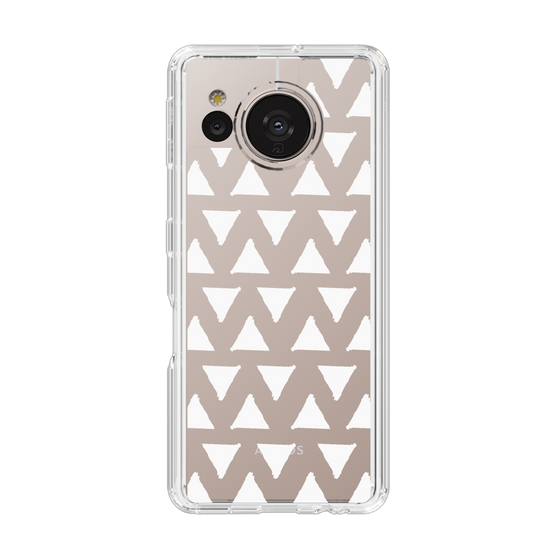 Slim Protection Case［ Original - Favorite Color Triangle - White ］