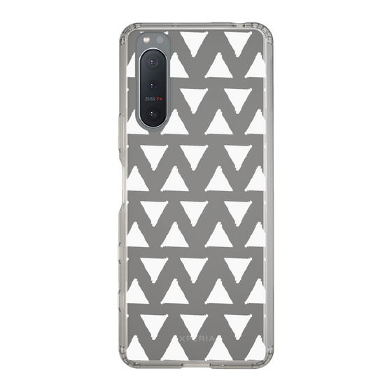 Slim Protection Case［ Original - Favorite Color Triangle - White ］