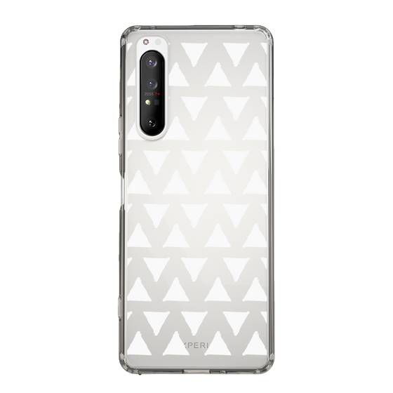 Slim Protection Case［ Original - Favorite Color Triangle - White ］