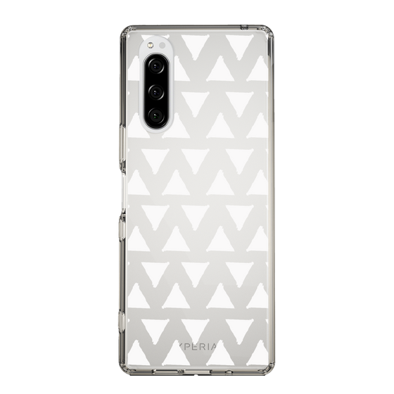 Slim Protection Case［ Original - Favorite Color Triangle - White ］