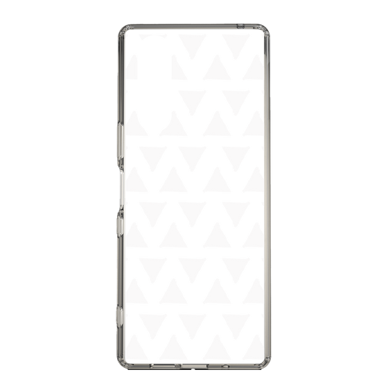 Slim Protection Case［ Original - Favorite Color Triangle - White ］