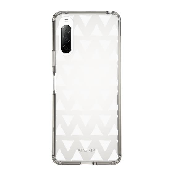 Slim Protection Case［ Original - Favorite Color Triangle - White ］